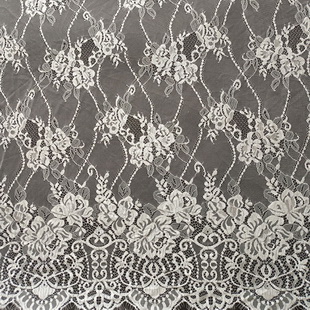 XL645 Stretch Lace Fabric By the Yard Ivory Lace Romantic Lace For Wedding