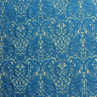 Fashion Design Turquoise Vintage Lace Fabric Embroidery Fabric
