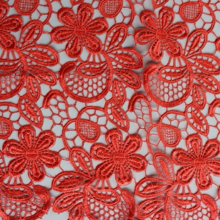 Charming Dress Fabric Wholesale Textile Cord Lace Guipure Fabric For Party Dress