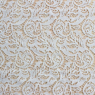 XS1176 Good Quality Cord Lace Fabric Flower Design Polyester Embroidery Fabric 
