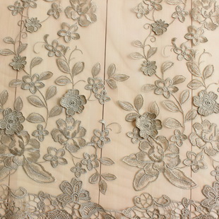 XF2874 Elie Saab Fabric Bridal Dress Fabric Gold Metallic Tulle