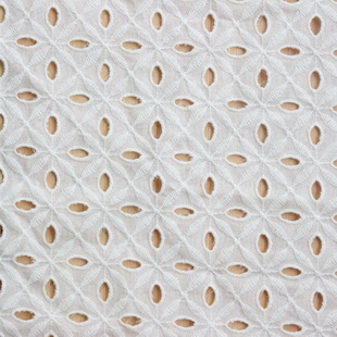 XE005 Eyelet Cotton Embroidery For Blouse Schiffli Lace Fabric