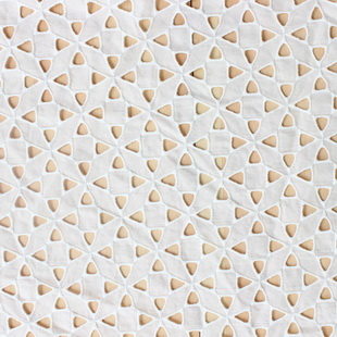 XE007 TC Lace Cutout Eyelet Cotton Fabric For Women Fashion