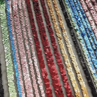 XZ1338 Fashion Design Wedding Dress Fabrics Net Embroidery Sequins Fabric