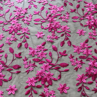XF2815 Tulle Embroidery Fabric Lace Fancy Design For Fashion Garment