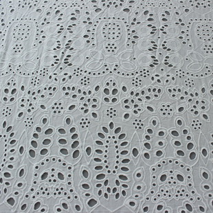 XE068 DIY Fashion Fabric Schiffli Cotton Lace Fabric Wholesaler