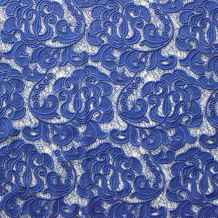 XS1589 Royal Blue Guipure Lace Fabric For Women Dress