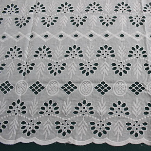 XE076 New Coming Swiss Voile Lace Cotton Eyelet Embroidery Nigerian Lace For Skirt