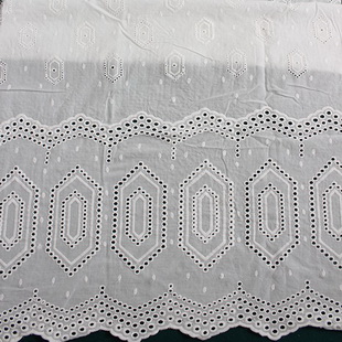 XE091 Cotton Embroidery Lace Fabric Eyelet Lace Dress Fabric