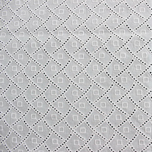 XE093 Eyelet Cotton Embroidery Lace Fabric Skirt Fabric Schiffli
