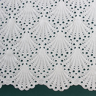 XE098 Cotton Embroidery Schiffli Lace Eyelet Lace Fabric For Women Garment