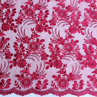 XF2901 African Lace Tulle Embroidery Lace Fabric For Women Girl Fashion