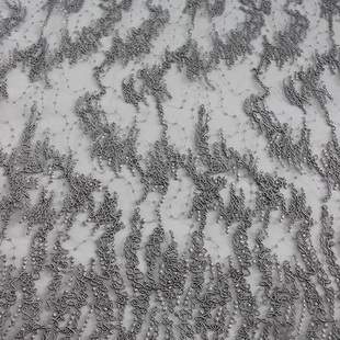 XP0706 Embroidery Mesh Fabric Cord Net With Shiny Sequin For Skirt