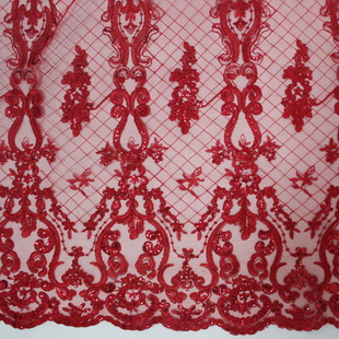 XP0709 Sheer Embroidery Fabric Cord Lace Tulle Fabric For Dress Skirt