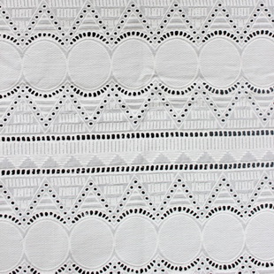 XE128 Broderie Anglaise Cotton Eyelet Lace Fabric Cotton Hollowed Eyelet Fabrics