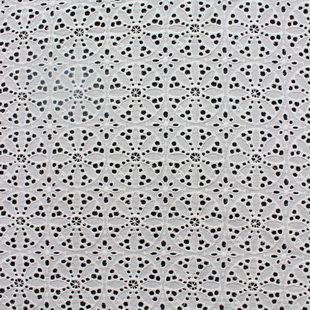 XE131 Broderie Anglaise Cotton Eyelet Embroidered Lace Fabric Beach Dress