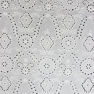 XE133 Cotton Eyelet Lace Embroidery Schiffli Fabric For Blouses