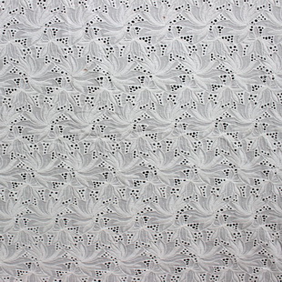 XE134 Eyelet Floral Embroidered Chiffon Lace Fabric For Girl Dress