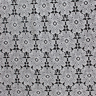 XS0905 Polyester Lace Fabric Chemical Guipure For Wedding Dress