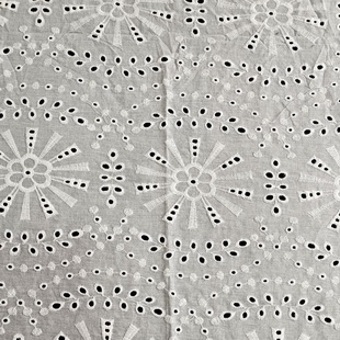 XE157 Vintage Style Eyelet Lace Fabric For Wedding Gown Haute Couture