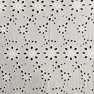 XE161 Plants Lace Embroidery Fabric For Garment Eyelet Laces