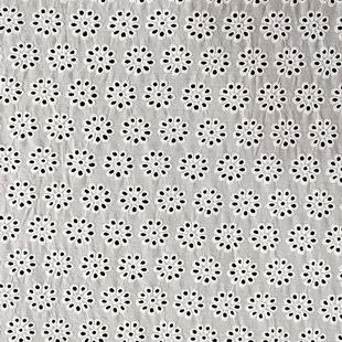 XE162 Plants Embroidery Fabric Cotton Eyelet Lace Fabric