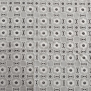 XE166 Broderie Anglaise Cotton Eyelet Lace Fabric Boho Dress Lace Fabric