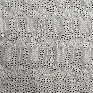 XE174 Broderie Anglaise Cotton Fabric Girl Dress