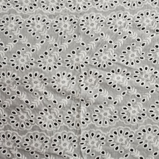 XE177 Cotton Fabric Broderie Anglaise Eyelet Cotton Fabric Classic Eyelet Fabric For Summer Dress Eyelet Maxi Dress Blouse