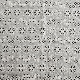 XE180 Refined Cotton Embroidery Lace Fabric For Lady Dress