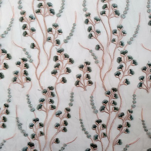 XF2962 Embroidered Fabric Net Embroidered Wedding Lace Fabric