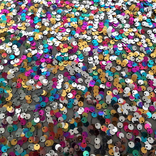 XZ1405 New Fashion Colorful Iridescent Sequin Embroidery Fabric