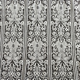 XS0909 Most Popular White Guipure Chemical Embroidery Lace Fabric For Dress Clothes Women Garments