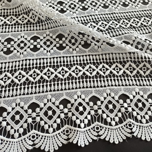 XS0914 High Quality Guipure Embroidery Lace Fabric With Holes