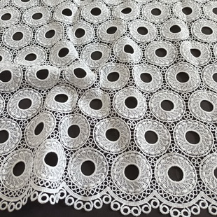 XS0915 Wholesale White Cord Lace Fabric High Quality African Lace Fabric White Guipure Lace