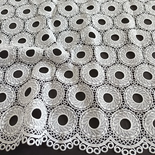 XS0915 Wholesale White Cord Lace Fabric African Lace Fabric Guipure