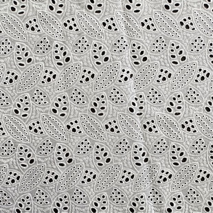 XE182 Embroidered Cotton Lace Fabric Hollow Out Lace Fabric
