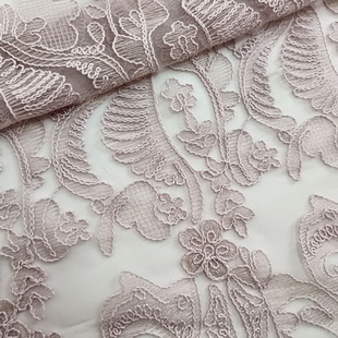 XP3655 Embroidery Trim Cord Net Lace Fabric For Gown