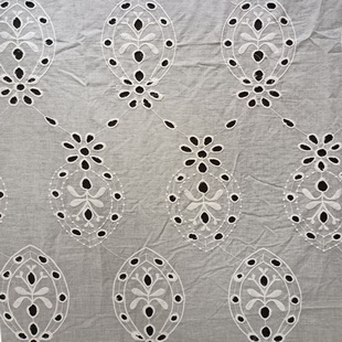 XE189 Lace Fabric Summer Skirt Dress Fabric Cotton Embroidery