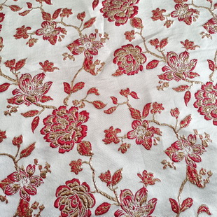 QJ6046 Floral Brocade Fabric For Midi Dress Bridesmaid Dress