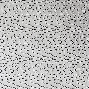 XE197 Retro Eyelet Cotton Lace Broderie Anglaise Scalloped Lace