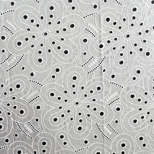 XE205 Factory Custom Embroidery Fabric Laser Cutting Eyelet Fabric For Garment Beachwear