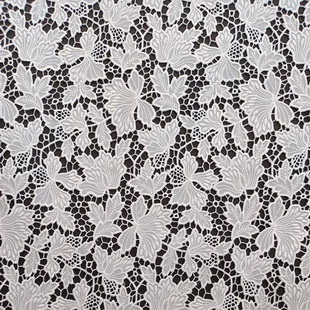 CXE211 Schiffli Lace Fabric Cotton Embroidered Lace
