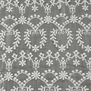 XF0225 3D Embroidery Chiffon Lace Fabric For Women Dress