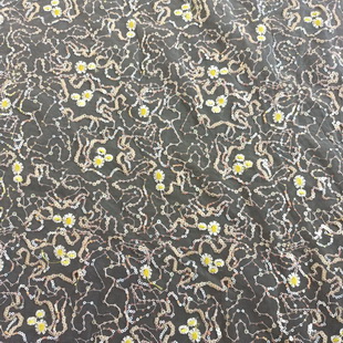 XF2977 Wholesale Embroidery Sequin Fabric Colorful For Wedding Dress