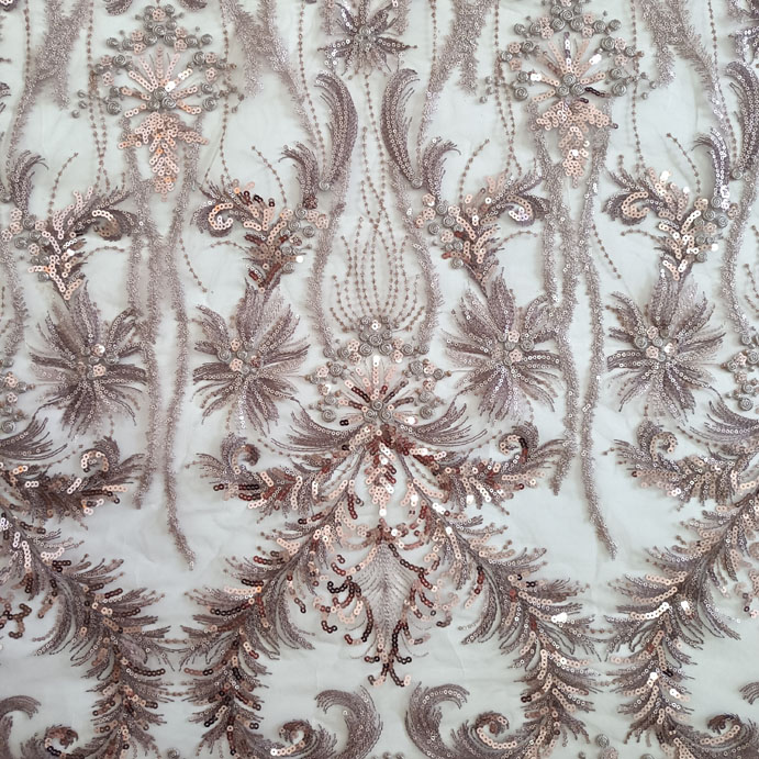XF3003 Mass Supply Stock Floral Embroidered Fabric Beautifical Net Embroidery Fabric Design