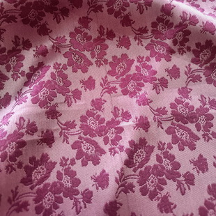 QJ4524 Plum Polyester Woven Jacquard Fabric Thai Apparel