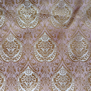 QJ4833 Vintage Metallic Jacquard Brocade Fabric For Dress