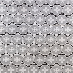 XE235 India Cotton Schiffli Embroidered Broderie Anglaise Fabric