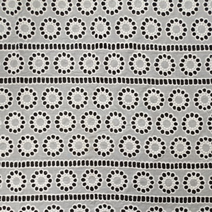XE241 Eyelet Floral Embroidered Cotton Lace Schiffli Embroidery